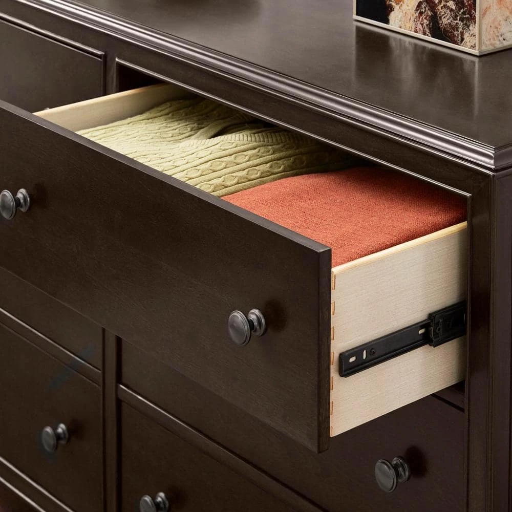 Home Decorators Collection Bonterra 6-Drawer Chocolate Dresser (56.69 in. W x 24.41 in. D x 35.85 in H) 8 Home Decorators Collection Bonterra 6-Drawer Chocolate Dresser (56.69 in. W x 24.41 in. D x 35.85 in H) - Image 6