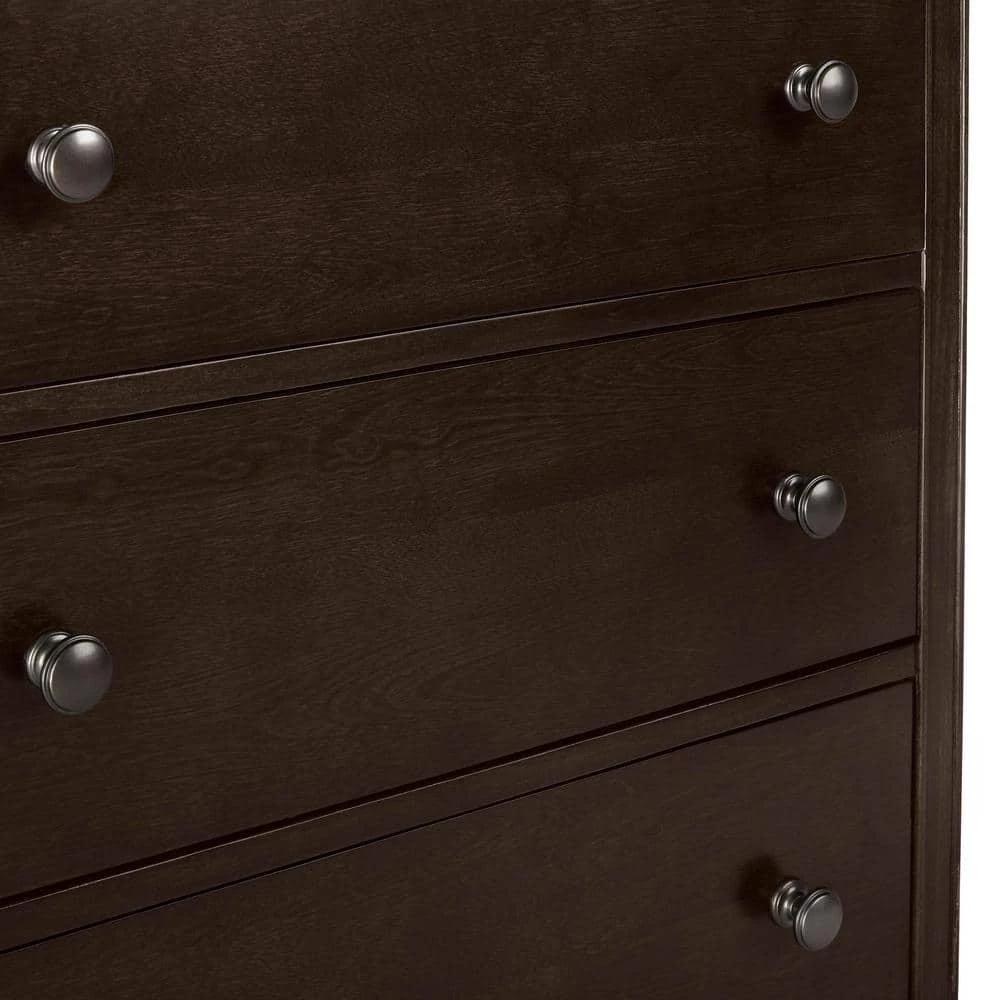 Home Decorators Collection Bonterra 6-Drawer Chocolate Dresser (56.69 in. W x 24.41 in. D x 35.85 in H) 9 Home Decorators Collection Bonterra 6-Drawer Chocolate Dresser (56.69 in. W x 24.41 in. D x 35.85 in H) - Image 7