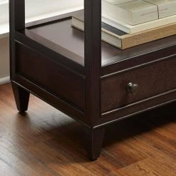 Home Decorators Collection Bonterra 2-Drawer Chocolate Nightstand (32.5 in. W x 21.65 in. D x 30.25 in. H) -Home Decorators Soldes chocolate home decorators collection nightstands hd 002 ns ch 1d 1000