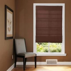 Home Decorators Collection Cordless Light Filtering Fabric Roman Shade 23X64 Chocolate -Home Decorators Soldes chocolate home decorators collection roman shades rsfd2364 31 1000