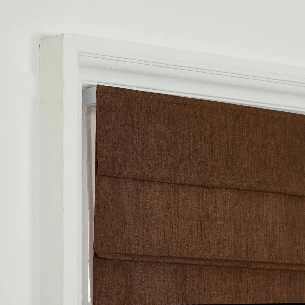 Home Decorators Collection Cordless Light Filtering Fabric Roman Shade 31X64 Chocolate 7 Home Decorators Collection Cordless Light Filtering Fabric Roman Shade 31X64 Chocolate - Image 5