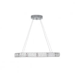 Home Decorators Collection 24 in. Chrome Integrated LED Pendant with Clear Crystals -Home Decorators Soldes chrome home decorators collection chandeliers 20748 001 4f 1000