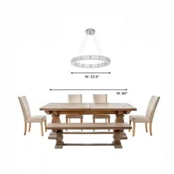 Home Decorators Collection 24 in. Chrome Integrated LED Pendant with Clear Crystals -Home Decorators Soldes chrome home decorators collection chandeliers 20748 001 77 1000