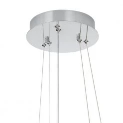 Home Decorators Collection Wesley Park 150-Watt Integrated LED Chrome Pendant Hanging Light with Clear Round Acrylic Ring Shades -Home Decorators Soldes chrome home decorators collection chandeliers 21222 a0 1000