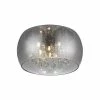 Home Decorators Collection 5-Light Chrome Glass Integrated LED Flush Mount with Clear Glass Beads -Home Decorators Soldes chrome home decorators collection flush mount lights 17160 64 1000