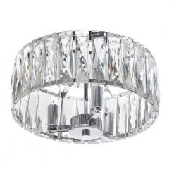 Home Decorators Collection Atherton 3-Light Chrome Flush Mount -Home Decorators Soldes chrome home decorators collection flush mount lights 34762 hbu 4f 1000