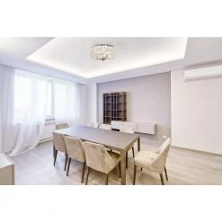 Home Decorators Collection Atherton 3-Light Chrome Flush Mount -Home Decorators Soldes chrome home decorators collection flush mount lights 34762 hbu fa 1000