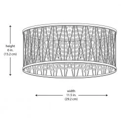 Home Decorators Collection Saynsberry 11.5 in. 3-Light Polished Chrome and Crystal Drum Shape Flush Mount Bedroom Ceiling Light Fixture -Home Decorators Soldes chrome home decorators collection flush mount lights 4411 ndm 77 1000