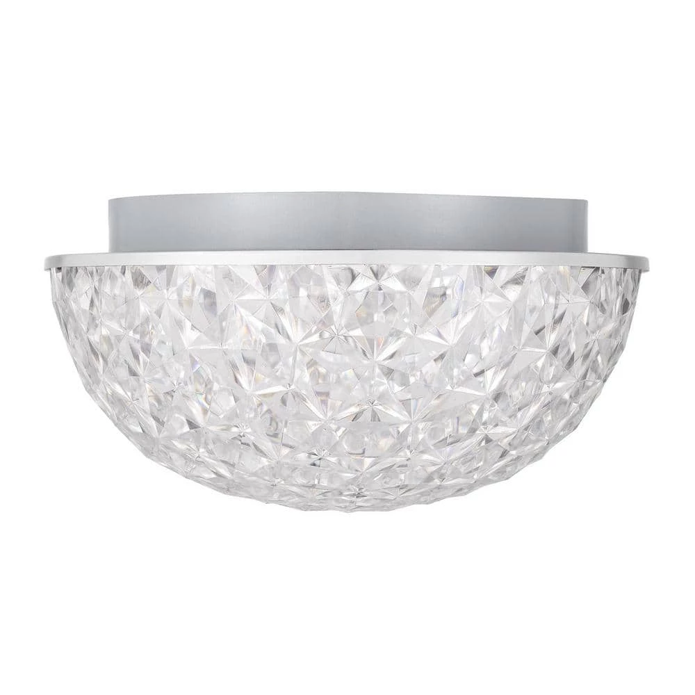Home Decorators Collection Ellis Place 12.25 in. Chrome LED Round Flush Mount, Modern Ceiling Light 12 Home Decorators Collection Ellis Place 12.25 in. Chrome LED Round Flush Mount, Modern Ceiling Light - Image 10