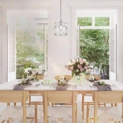 Home Decorators Collection Kristella 1-Light Crystal and Chrome Pendant -Home Decorators Soldes chrome home decorators collection pendant lights 30685 hbu 1f 1000