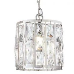 Home Decorators Collection Kristella 1-Light Crystal and Chrome Pendant -Home Decorators Soldes chrome home decorators collection pendant lights 30685 hbu c3 1000