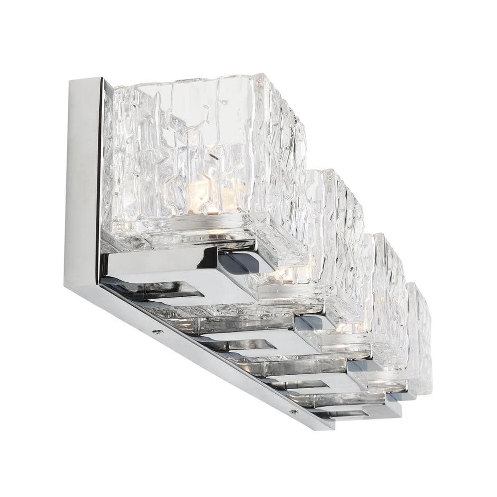 Home Decorators Collection Tulianne 75-Watt Equivalent 4-Light Chrome LED Vanity Light with Clear Cube Glass 11 Home Decorators Collection Tulianne 75-Watt Equivalent 4-Light Chrome LED Vanity Light with Clear Cube Glass - Image 9