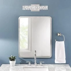 Home Decorators Collection Keighley 18 in. 1-Light Chrome LED Crystal Bathroom Vanity Light Fixture Bar -Home Decorators Soldes chrome home decorators collection vanity lighting 4151 ndm 18 31 1000