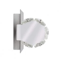 Home Decorators Collection Keighley 24 in. 1-Light Chrome Integrated LED Bathroom Vanity Light Bar with Crystal Shade -Home Decorators Soldes chrome home decorators collection vanity lighting 4151 ndm 1d 1000