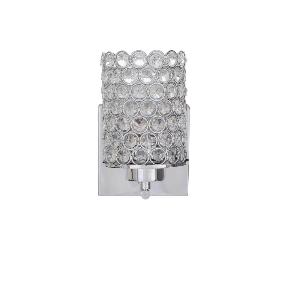 Home Decorators Collection 1-Light Chrome Wall Sconce 7 Home Decorators Collection 1-Light Chrome Wall Sconce - Image 5