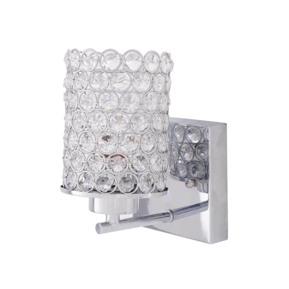 Home Decorators Collection 1-Light Chrome Wall Sconce 6 Home Decorators Collection 1-Light Chrome Wall Sconce - Image 4
