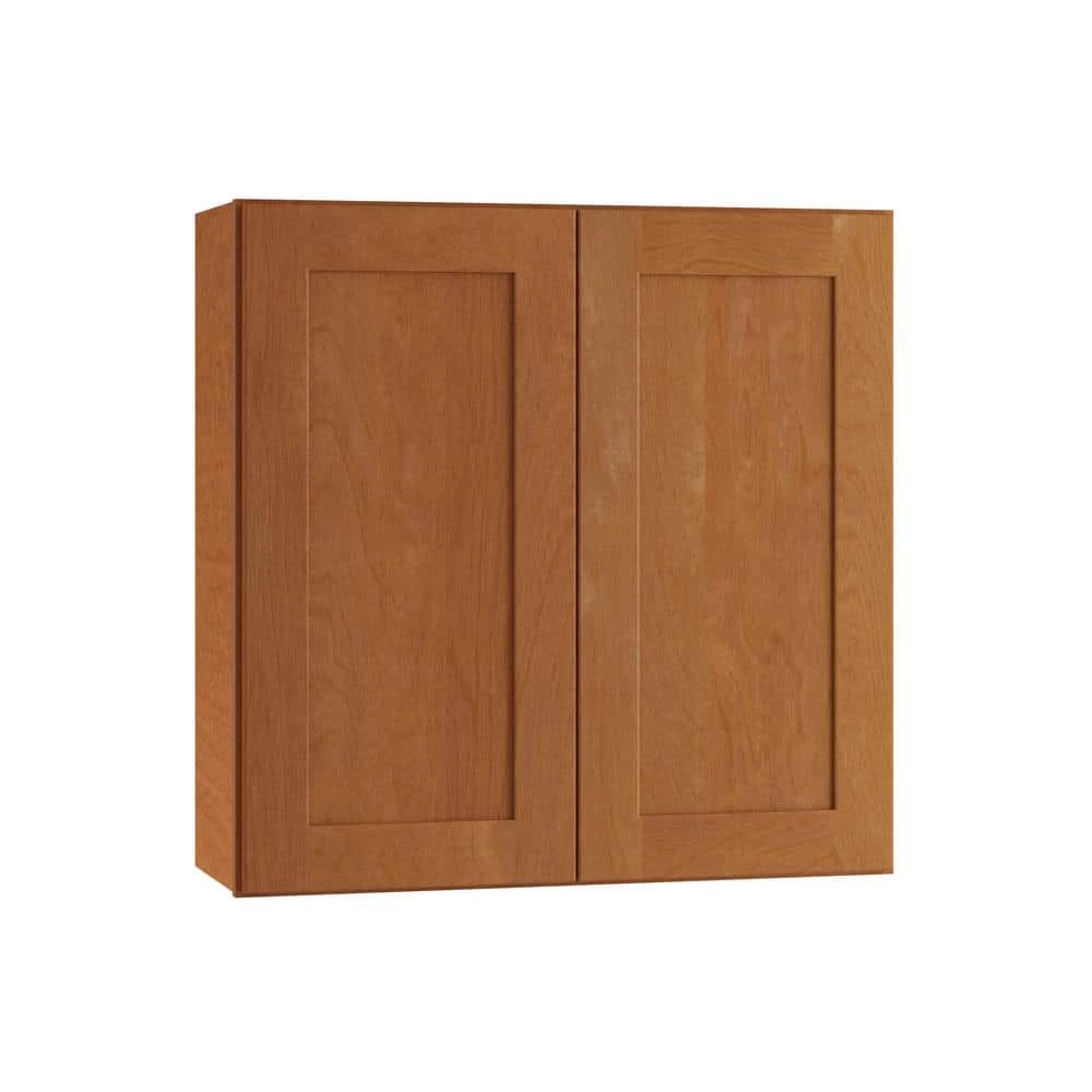 Home Decorators Collection Hargrove Assembled 36 x 30 x 12 in. Plywood Shaker Wall Kitchen Cabinet Soft Close in Stained Cinnamon 3 Home Decorators Collection Hargrove Assembled 36 x 30 x 12 in. Plywood Shaker Wall Kitchen Cabinet Soft Close in Stained Cinnamon