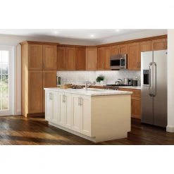 Home Decorators Collection Hargrove Assembled 3 in. x 34.5 in. x 24 in. Base End Panel in Cinnamon -Home Decorators Soldes cinnamon stain home decorators collection kitchen cabinet end panels bp3 cn 76 1000