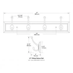 Home Decorators Collection 27 in. Cocoa and Satin Nickel Deluxe Pilltop Hook Rack 13 Home Decorators Collection 27 in. Cocoa and Satin Nickel Deluxe Pilltop Hook Rack -Home Decorators Soldes cocoa and satin nickel home decorators collection hooks r12984h mul u 4f 1000