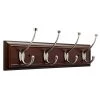 Home Decorators Collection 27 in. Cocoa and Satin Nickel Deluxe Pilltop Hook Rack -Home Decorators Soldes cocoa and satin nickel home decorators collection hooks r12984h mul u 64 1000