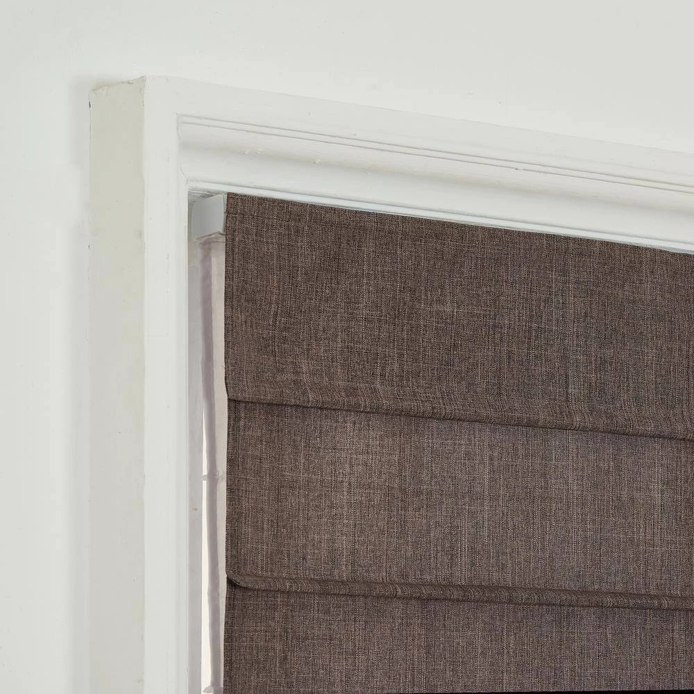 Home Decorators Collection Cordless Light Filtering Fabric Roman Shade 27X64 Coffee 7 Home Decorators Collection Cordless Light Filtering Fabric Roman Shade 27X64 Coffee - Image 5