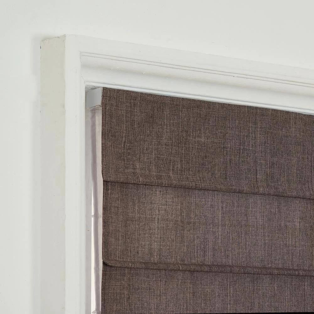 Home Decorators Collection Cordless Light Filtering Fabric Roman Shade 31X64 Coffee 7 Home Decorators Collection Cordless Light Filtering Fabric Roman Shade 31X64 Coffee - Image 5