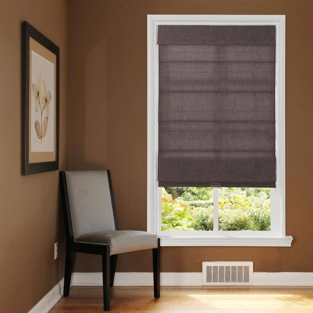 Home Decorators Collection Cordless Light Filtering Fabric Roman Shade 35X64 Coffee 8 Home Decorators Collection Cordless Light Filtering Fabric Roman Shade 35X64 Coffee - Image 6
