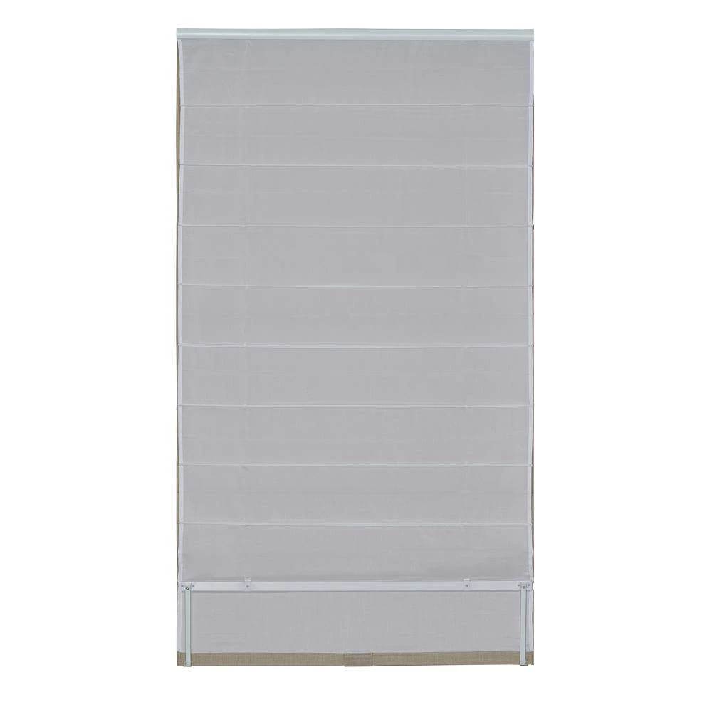 Home Decorators Collection Cordless Light Filtering Fabric Roman Shade 35X64 Coffee 6 Home Decorators Collection Cordless Light Filtering Fabric Roman Shade 35X64 Coffee - Image 4