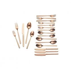 Home Decorators Collection Brenner 20-Piece Copper Finished Stainless Steel Flatware Set (Service for 4) -Home Decorators Soldes copper home decorators collection flatware sets ks6612 20p pvd c3 1000