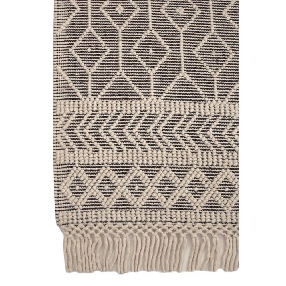 Home Decorators Collection Winchester Cream/Black 5 ft. x 7 ft. Wool Area Rug 7 Home Decorators Collection Winchester Cream/Black 5 ft. x 7 ft. Wool Area Rug - Image 5