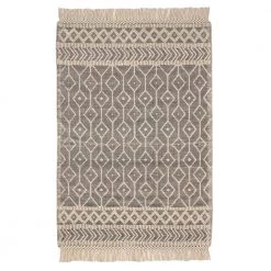 Home Decorators Collection Winchester Cream/Black 5 ft. x 7 ft. Wool Area Rug