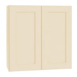 Home Decorators Collection Newport Cream Painted Plywood Shaker Stock Assembled Wall Kitchen Cabinet Soft Close 24 in. x 30 in. x 12 in.