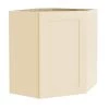 Home Decorators Collection Newport Cream Painted Plywood Shaker Stock Assembled Corner Kitchen Cabinet Soft Close 24 in. x 30 in. x 12 in.