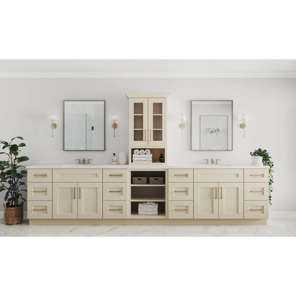 Home Decorators Collection Newport Cream Painted Plywood Shaker Stock Assembled Corner Kitchen Cabinet Soft Close 24 in. x 30 in. x 12 in. 9 Home Decorators Collection Newport Cream Painted Plywood Shaker Stock Assembled Corner Kitchen Cabinet Soft Close 24 in. x 30 in. x 12 in. - Image 7