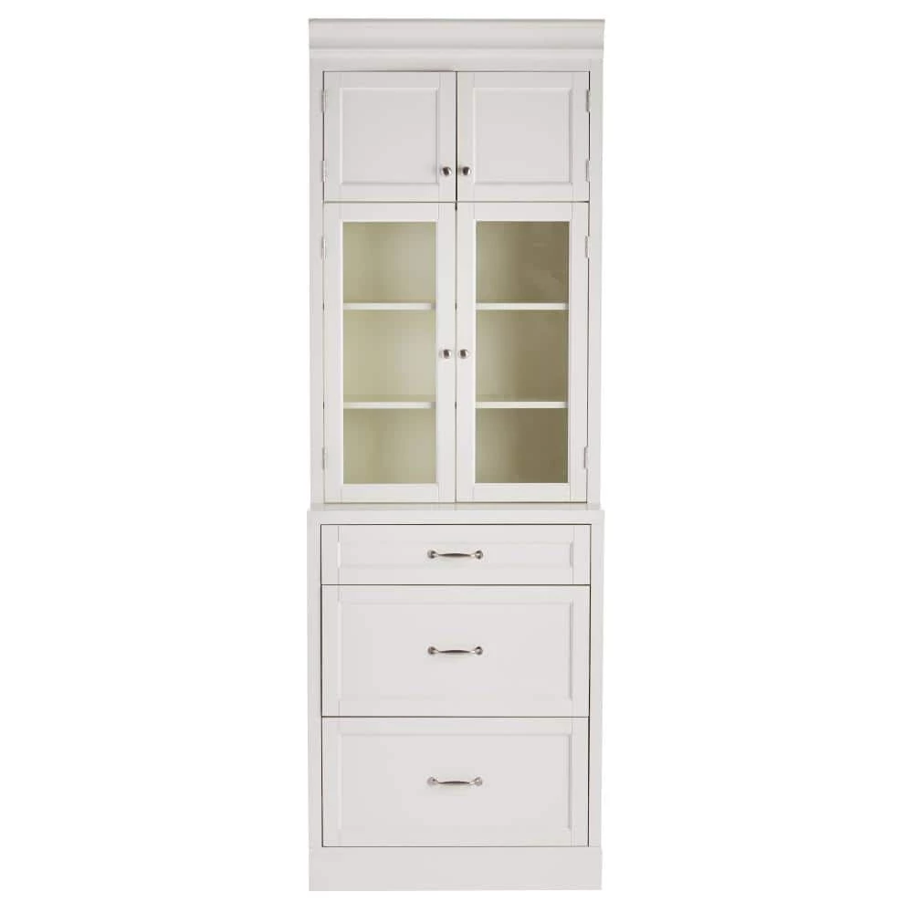 Home Decorators Collection Royce 82 in. Cream White 3-Drawer Cabinet 3 Home Decorators Collection Royce 82 in. Cream White 3-Drawer Cabinet