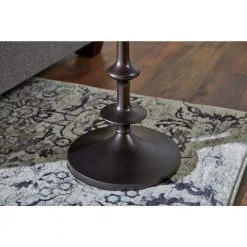 Home Decorators Collection Bellkirk Round Dark Bronze Metal Accent Table (14.5 in. W x 22.25 in. H) -Home Decorators Soldes dark bronze home decorators collection end side tables dc19 6642 1d 1000
