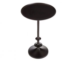 Home Decorators Collection Bellkirk Round Dark Bronze Metal Accent Table (14.5 in. W x 22.25 in. H) -Home Decorators Soldes dark bronze home decorators collection end side tables dc19 6642 c3 1000