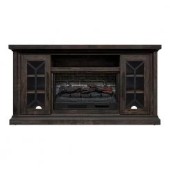 Home Decorators Collection Madison 68 in. Freestanding Electric Fireplace TV Stand in Dark Brown -Home Decorators Soldes dark brown home decorators collection fireplace tv stands hdfp68 51ae 40 1000