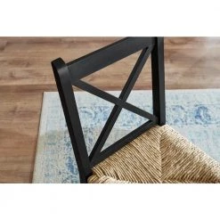 Home Decorators Collection Dorsey Black Wood Dining Chair with Cross Back and Rush Seat (Set of 2) (17.72 in. W x 35.43 in. H) 14 Home Decorators Collection Dorsey Black Wood Dining Chair with Cross Back and Rush Seat (Set of 2) (17.72 in. W x 35.43 in. H) -Home Decorators Soldes dark charcoal home decorators collection dining chairs ch1902032 nblk 40 1000