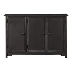 Home Decorators Collection Bradstone 3 Door Dark Charcoal Storage Console
