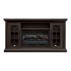 Home Decorators Collection Madison 68 in. Freestanding Electric Fireplace TV Stand in Dark Chocolate -Home Decorators Soldes dark chocolate home decorators collection fireplace tv stands hdfp68 51e 1d 1000