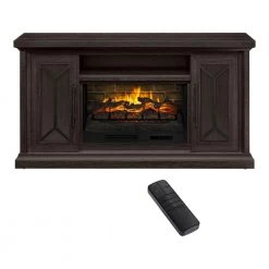 Home Decorators Collection Madison 68 in. Freestanding Electric Fireplace TV Stand in Dark Chocolate -Home Decorators Soldes dark chocolate home decorators collection fireplace tv stands hdfp68 51e e1 1000