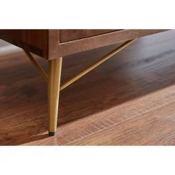 Home Decorators Collection Natural Finish Wood Accent Cabinet with Inlay Design (39.40 in. W x 31.50 in. H) -Home Decorators Soldes dark natural home decorators collection sideboards buffet tables bt0540p 1d 1000