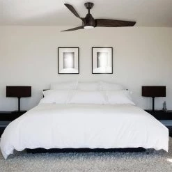 Home Decorators Collection Kayden DC 60 in. White Color Changing Integrated LED Indoor/Outdoor Dark Oak Ceiling Fan with Light Kit and Remote -Home Decorators Soldes dark oak home decorators collection ceiling fans with lights 52060 31 1000