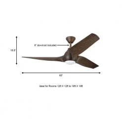 Home Decorators Collection Kayden DC 60 in. White Color Changing Integrated LED Indoor/Outdoor Dark Oak Ceiling Fan with Light Kit and Remote -Home Decorators Soldes dark oak home decorators collection ceiling fans with lights 52060 a0 1000