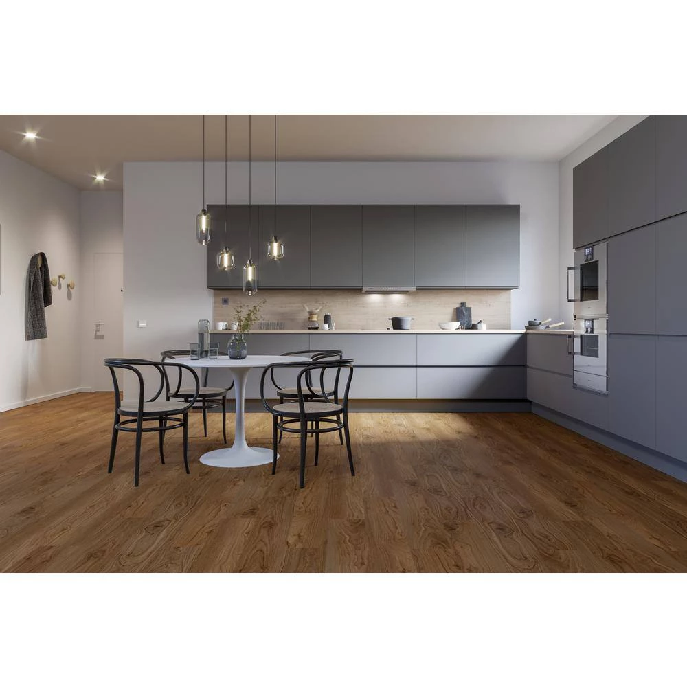 Home Decorators Collection Dewitt Walnut 7.20 in. W x 42 in. L SPC Waterproof Vinyl Plank Flooring (25.20 sq. ft./Case) 8 Home Decorators Collection Dewitt Walnut 7.20 in. W x 42 in. L SPC Waterproof Vinyl Plank Flooring (25.20 sq. ft./Case) - Image 6