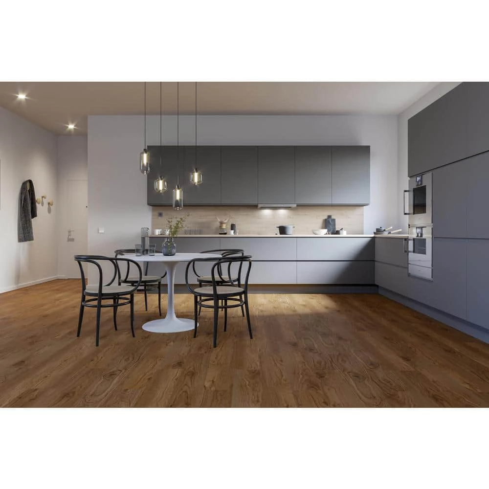 Home Decorators Collection Dewitt Walnut 7.20 in. W x 42 in. L SPC Waterproof Vinyl Plank Flooring (25.20 sq. ft./Case) 4 Home Decorators Collection Dewitt Walnut 7.20 in. W x 42 in. L SPC Waterproof Vinyl Plank Flooring (25.20 sq. ft./Case) - Image 2