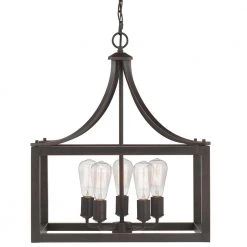 Home Decorators Collection Boswell Quarter 20 in. 5-Light Distressed Black Farmhouse Pendant for Kitchen or Entryway -Home Decorators Soldes distressed black home decorators collection chandeliers 7949hdcdbdi 76 1000
