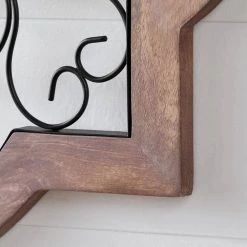 Home Decorators Collection Quatrefoil Medallion Farmhouse Metal and Wood Dimensional Wall Art (26 in. W x 26 in. H) -Home Decorators Soldes distressed finish with black home decorators collection wall sculptures dc21 37023 40 1000