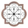 Home Decorators Collection Quatrefoil Medallion Farmhouse Metal and Wood Dimensional Wall Art (26 in. W x 26 in. H) -Home Decorators Soldes distressed finish with black home decorators collection wall sculptures dc21 37023 64 1000